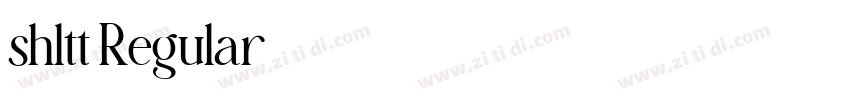 shltt Regular字体转换 shltt Regular字体转换